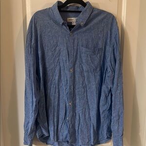 Old Navy Sky Blue Casual Button-Down Shirt